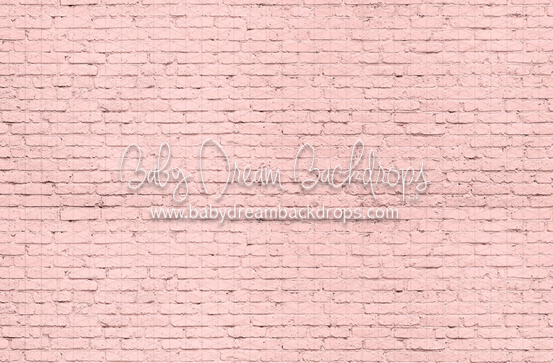 Painted Pink Brick