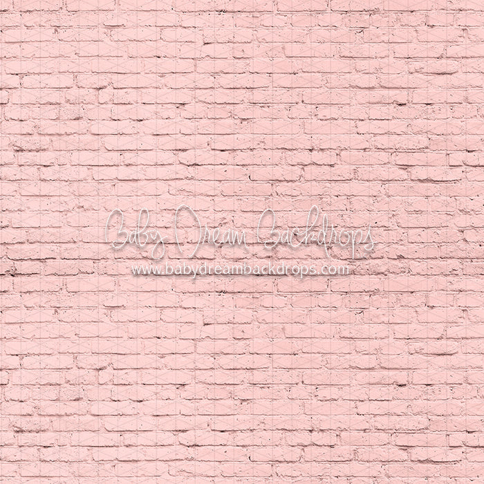 Painted Pink Brick