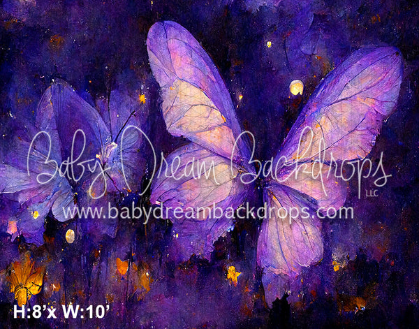 Painted Purple Butterflies (SM)