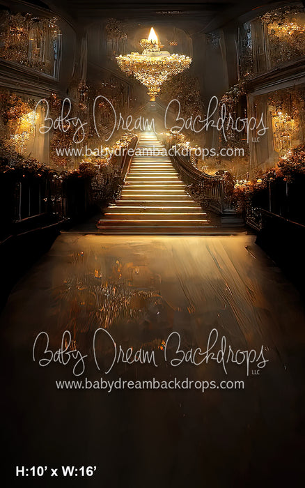 Sweeps Staricase Crystal Chandelier (BD)