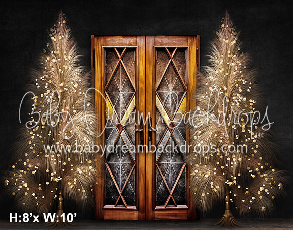 Pampas Christmas Doors with Lights (VR)