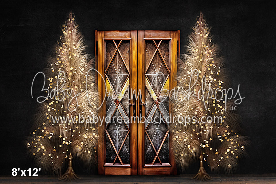 Pampas Christmas Doors with Lights (VR)