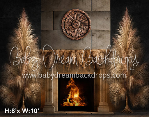 Pampas Fireplace No Lights (VR)