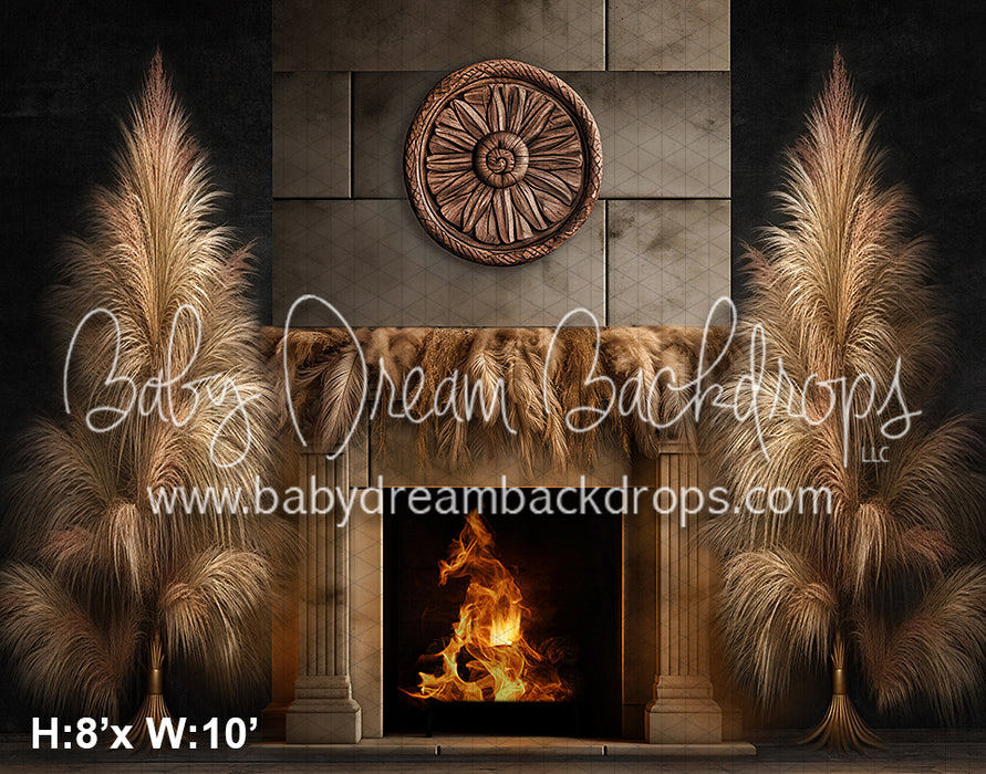 Pampas Fireplace No Lights (VR)