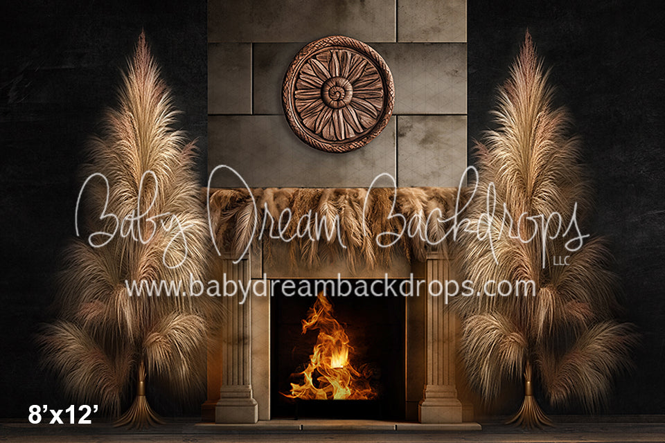 Pampas Fireplace No Lights (VR)