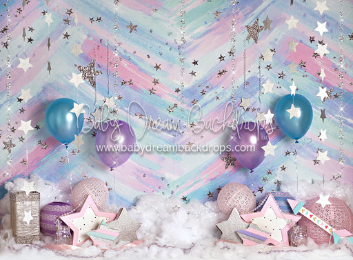 Party Sparks Balloons (Lighted From Right)