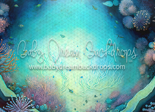 Pastel Mermaid Reef 2 Fabric Floor (MD)