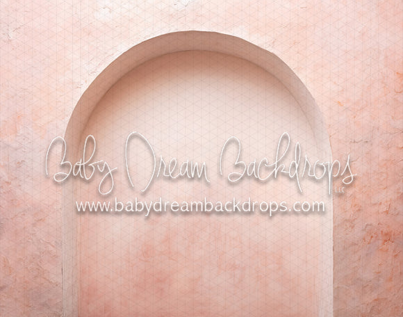 Pastel Pink Textured Arch Wall (MD)