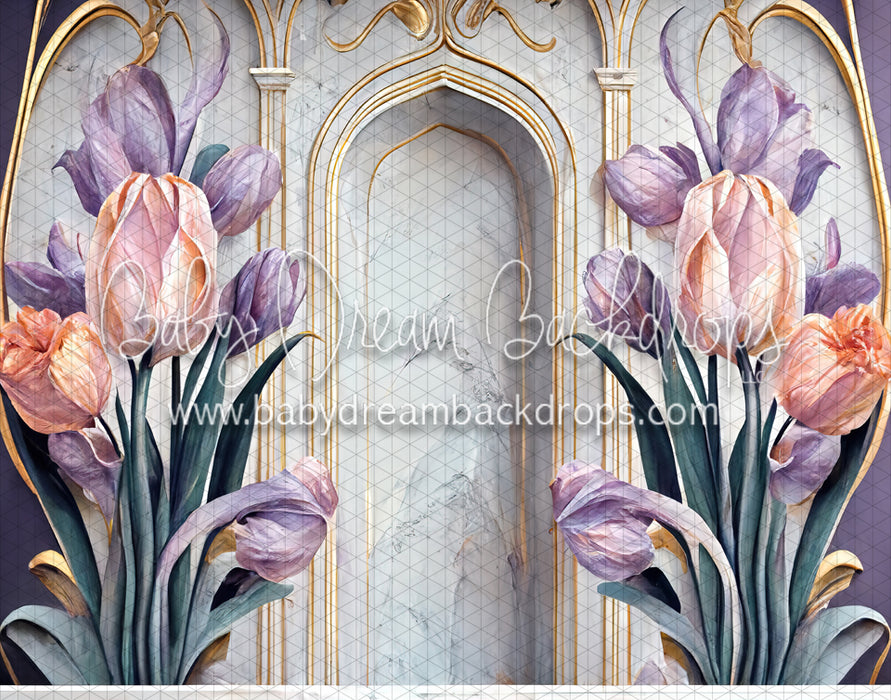 Pastel Tulips and Marble (MD)