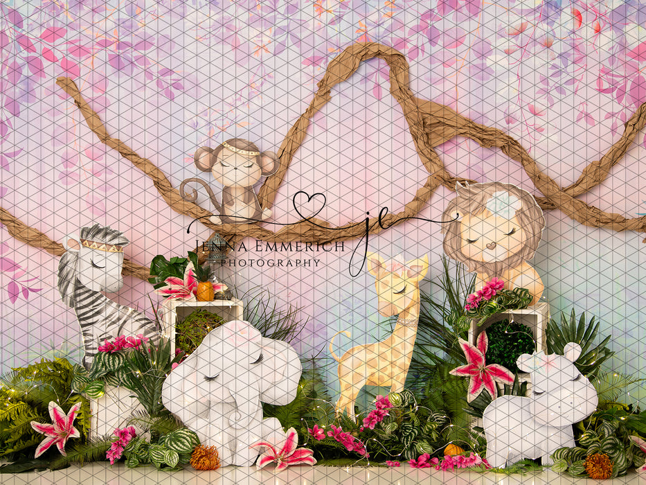 Pastel Wild One Safari Animals (JE)