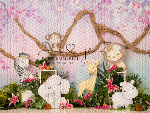 Pastel Wild One Safari Animals (JE)