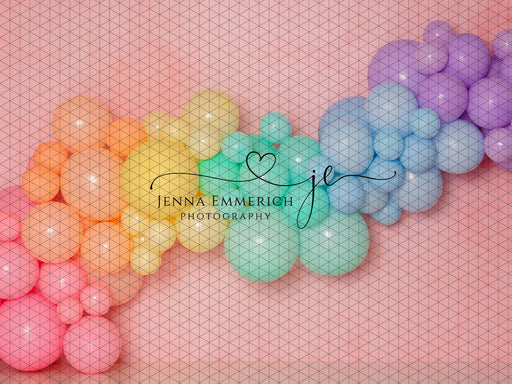 Pastel Rainbow Balloon Arch (JE)