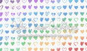 Pastel Rainbow Hearts