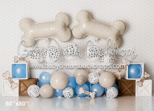 Pawprints and Bones Blue (AZ)