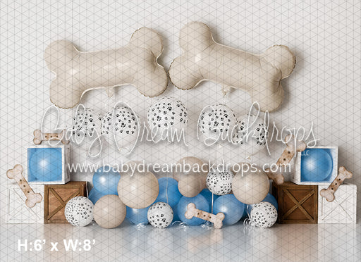 Pawprints and Bones Blue (AZ)