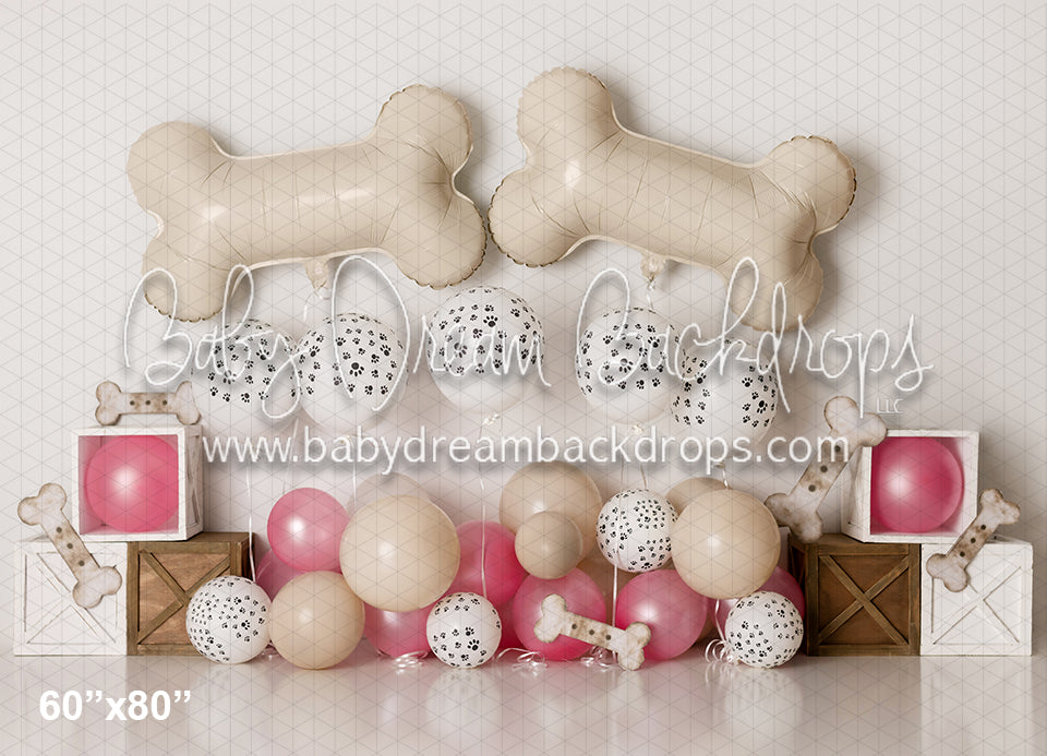 Pawprints and Bones Pink (AZ)