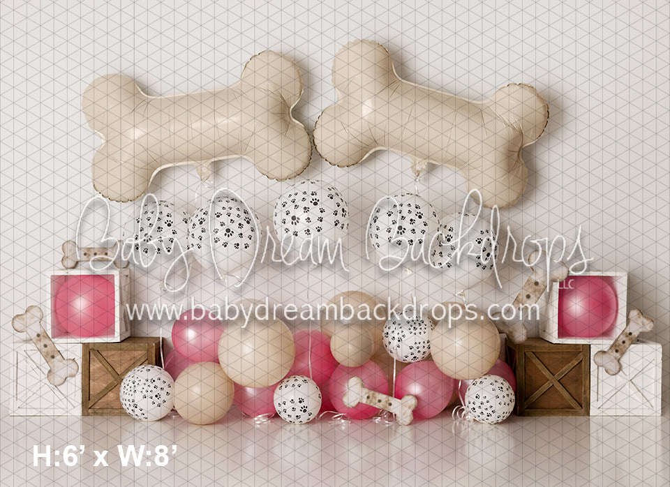 Pawprints and Bones Pink (AZ)