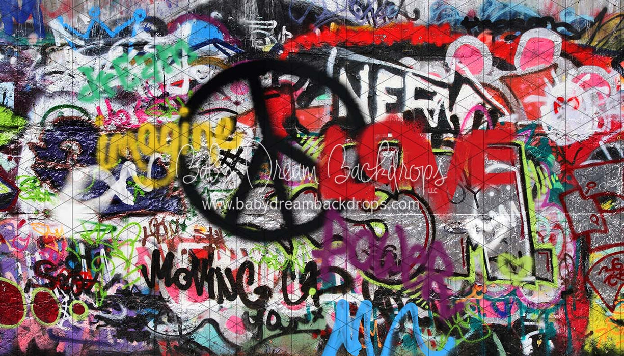 X Drop peace love and graffiti cc