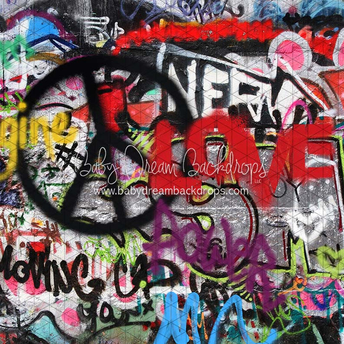 X Drop peace love and graffiti cc