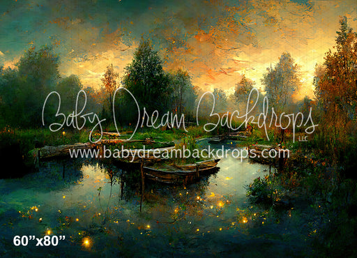 Peaceful Lake Sunset (SM)