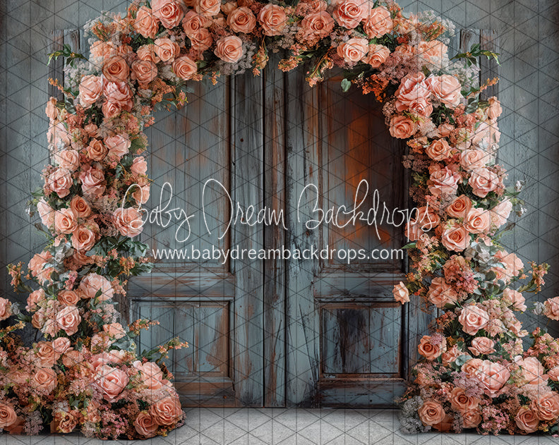 Peachy Spring Floral Arch (JA)