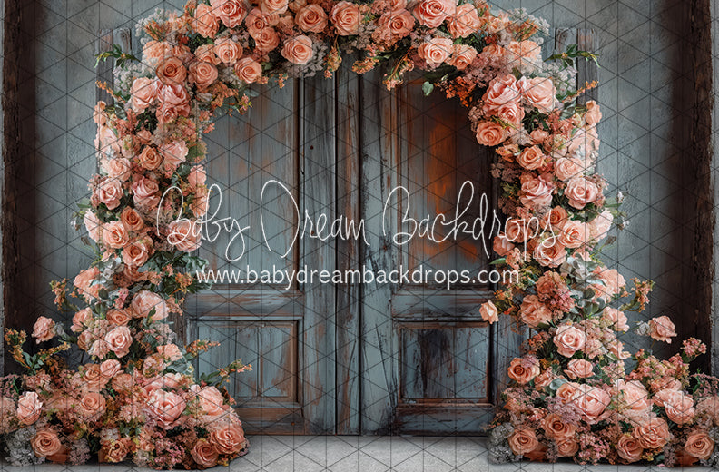 Peachy Spring Floral Arch (JA)