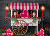 Pink Valentine Candy Cart