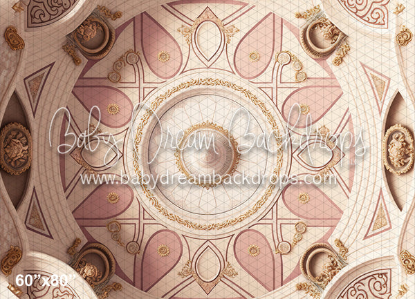 Pink Ballroom Floor Fabric Drop (MD)