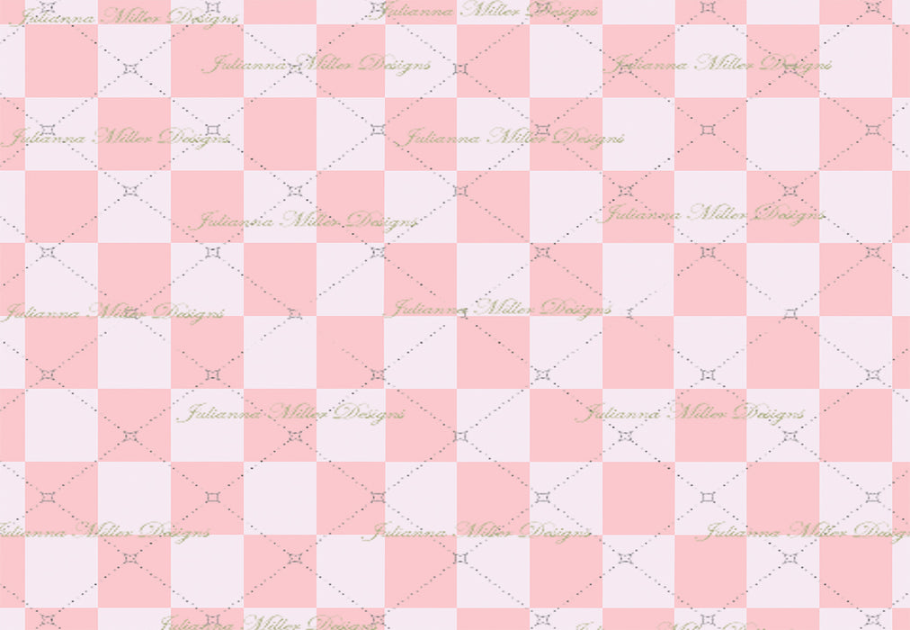 Pink Checker Board Floor