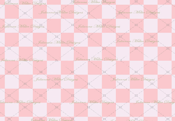 Pink Checker Board Floor