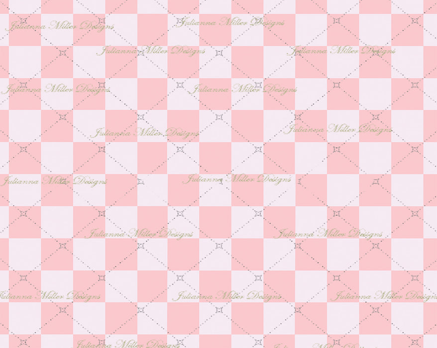Pink Checker Board Floor