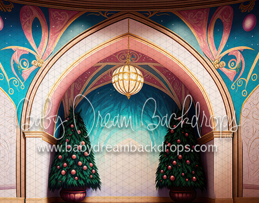 Pink Christmas Painted Wall (MD)