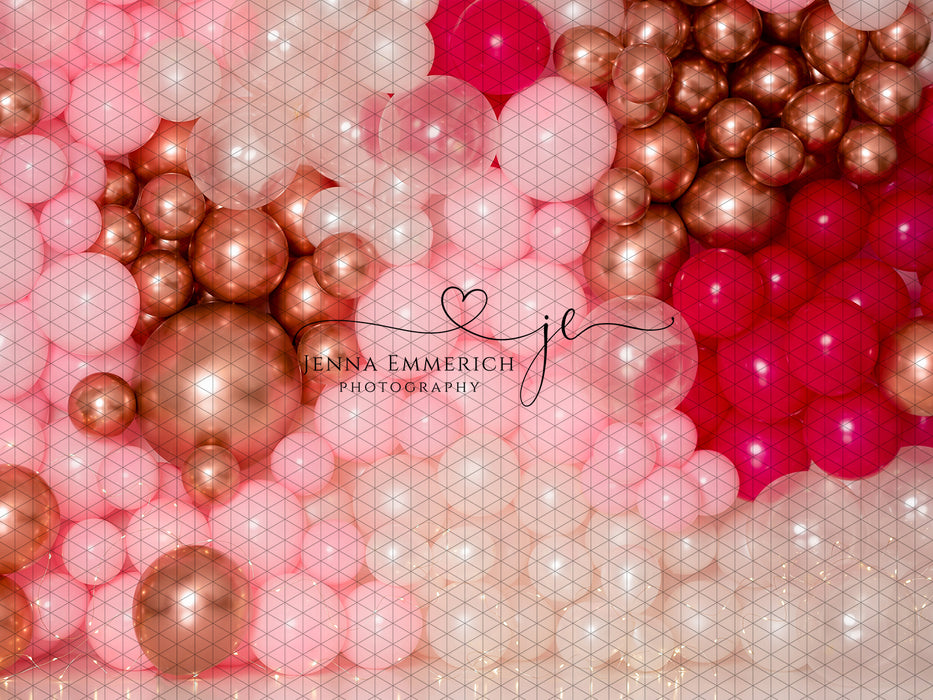 Pink Princess Balloon Wall 