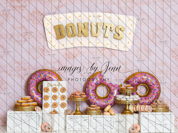 Pink & Gold Donuts