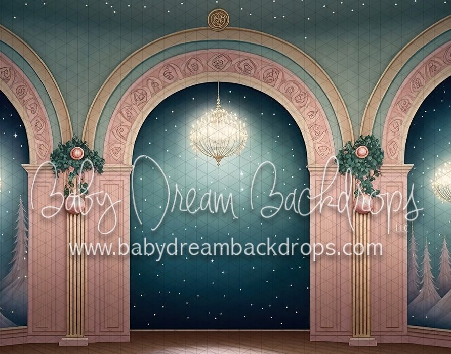 Pink and Blue Christmas Ballet Wall (MD)