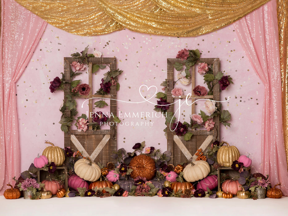 Pink and Gold Pumpkins