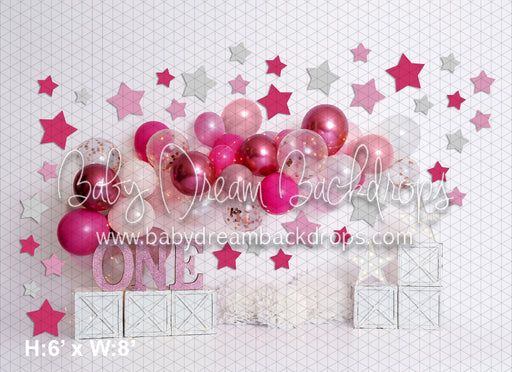 Pinky Balloon Star Galaxy ONE (BA)