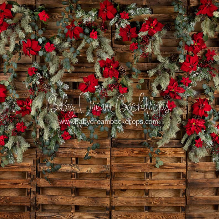 X Drop poinsettia pallets