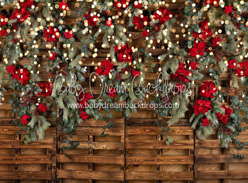 Poinsettia Pallets Lights