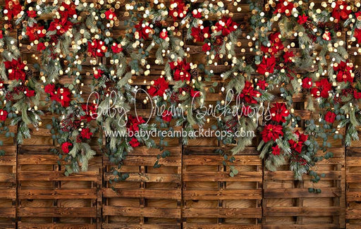 Poinsettia Pallets Lights