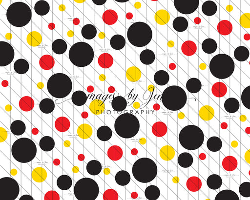 Polka Dot Pop Red Yellow