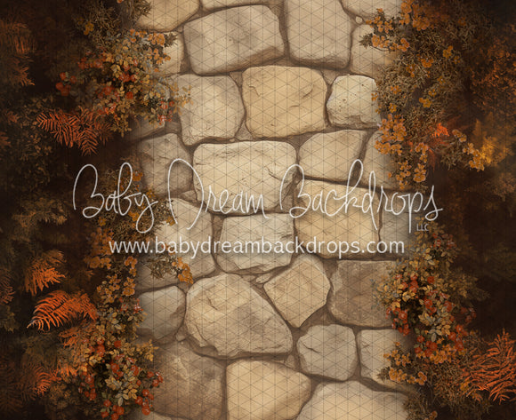Pumpkin Cozy Cottage Path Fabric Floor (CC)