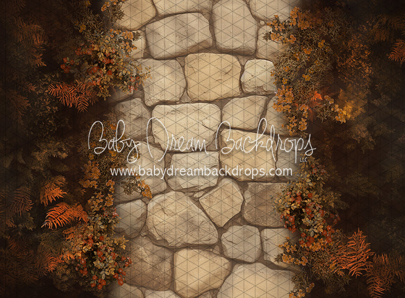 Pumpkin Cozy Cottage Path Fabric Floor (CC)