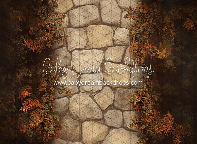 Pumpkin Cozy Cottage Path Fabric Floor (CC)