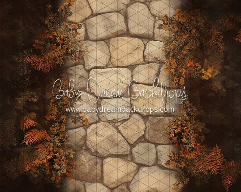 Pumpkin Cozy Cottage Path Fabric Floor (CC)