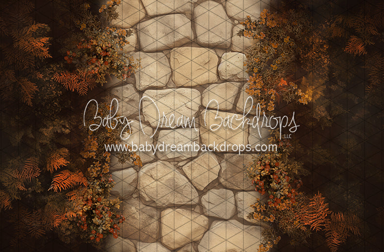 Pumpkin Cozy Cottage Path Fabric Floor (CC)