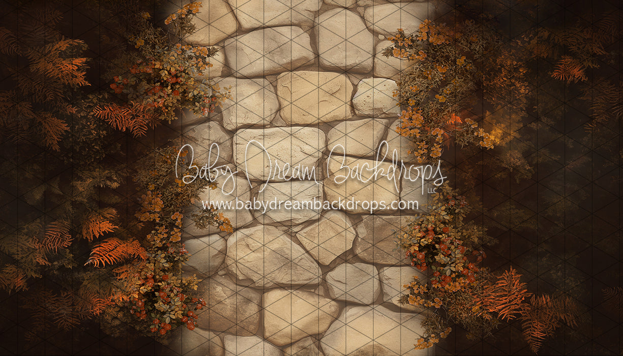 Pumpkin Cozy Cottage Path Fabric Floor (CC)