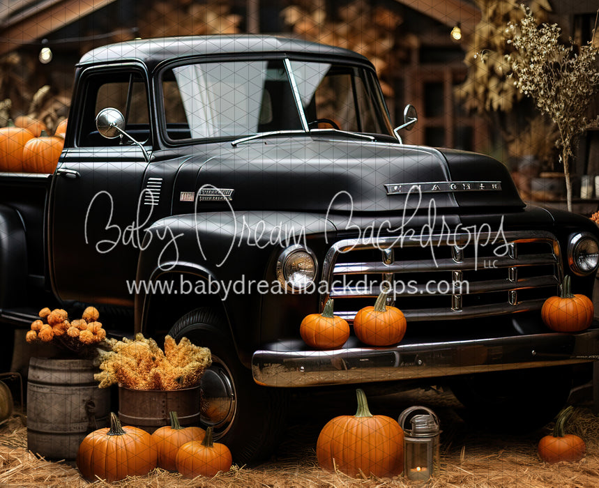 Pumpkin Delivery Black Truck (JA)