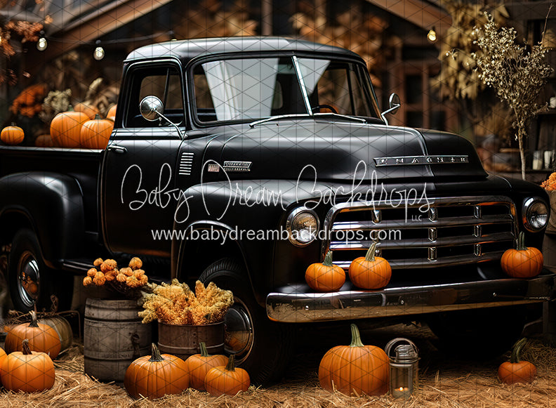 Pumpkin Delivery Black Truck (JA)