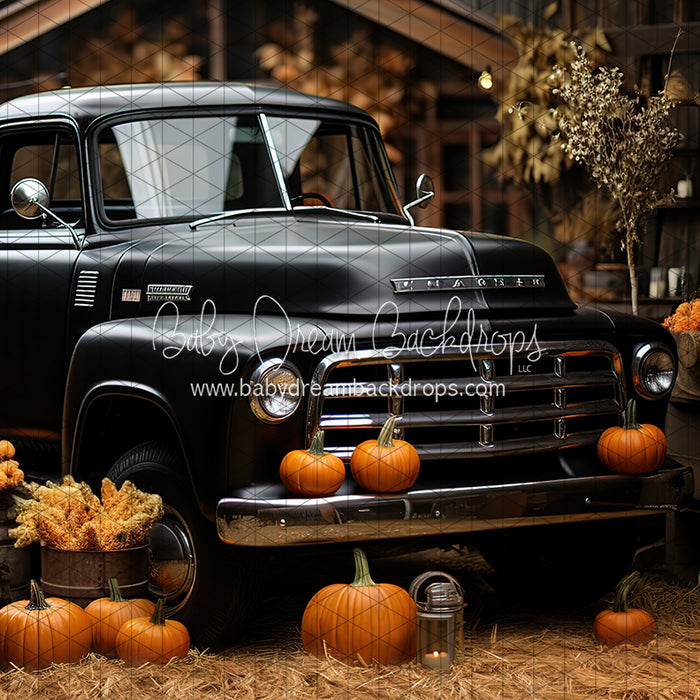 Pumpkin Delivery Black Truck (JA)